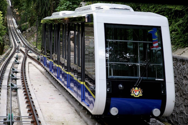 Bendera bukit kereta kabel Kereta api