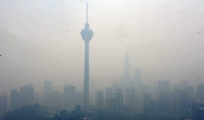 Malaysia pencemaran udara di Kebakaran hutan